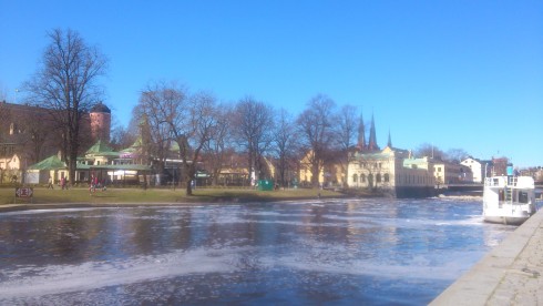 Uppsala liegt wunderschön am Fluss Fyrisån